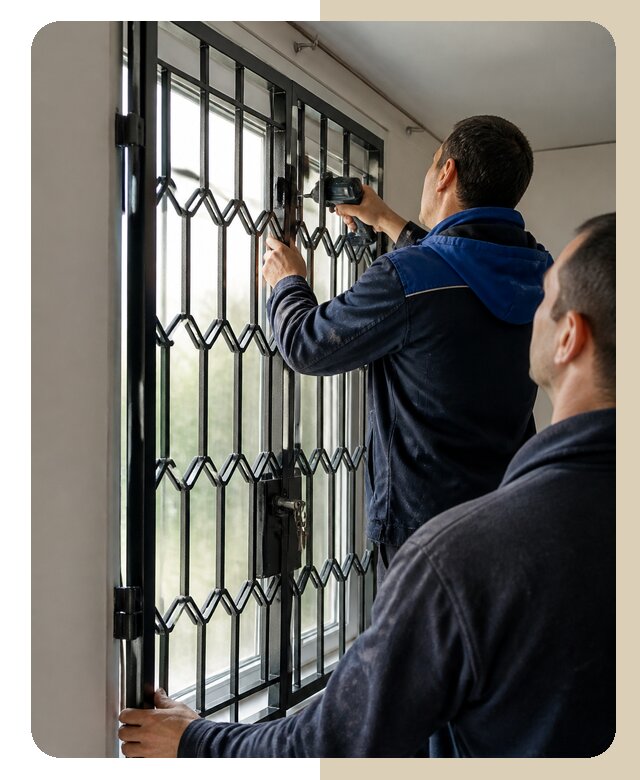 Установка распашных решеток в Кемерово цена от 6764 р. | ДвериЛегко-Кмр